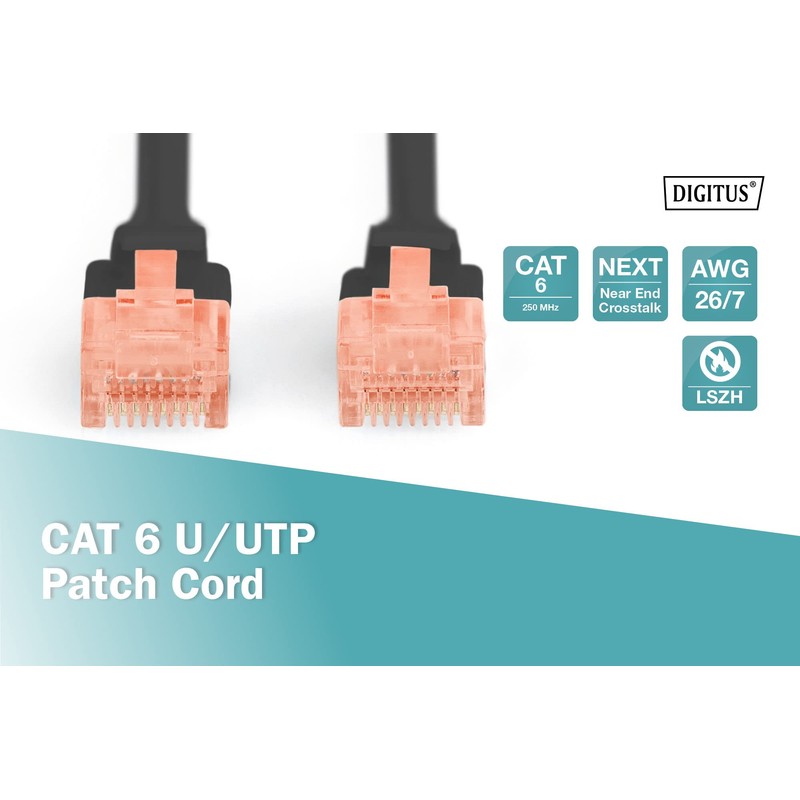 Digitus dk-1617 – 010/BL 1 m Cat6 U/UTP (UTP) Black
