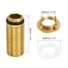 sourcing map 1 Pcs 46mm Faucet Extension Threaded Pipe Mounting