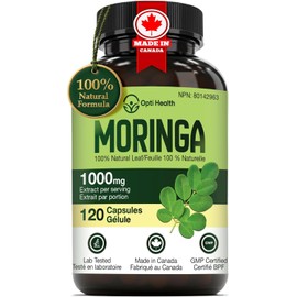 Organic Moringa Leaf Capsules – 1000 mg Daily (2x500 mg) Moringa Capsules – Organic Moringa Powder Superfood – Supports Energy, Detox & Hormone Balance – Vegan, Non-GMO Antioxidant Supplement – 120 Capsules