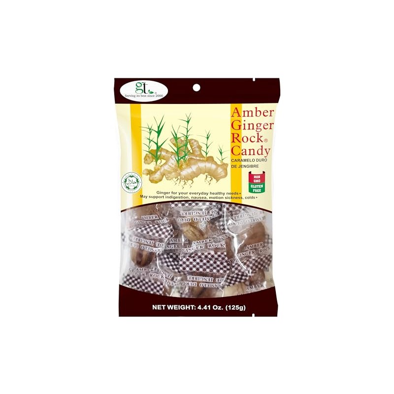 Amber Ginger Rock Candy (2-Pack)
