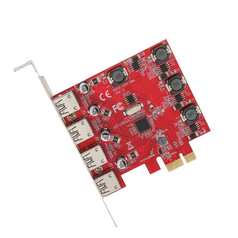 4 Ports 5Gbps USB 3.0 PCI Express Expansion Card for