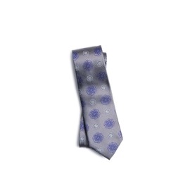 Y & TAILOR Necktie, Made in Kyoto, Tango, Small Pattern, Series, 100% Silk, High Quality, Made in Japan, Brand, Stylish, Business Present, Large Petite 3C High Quality/Light Gray x Blue