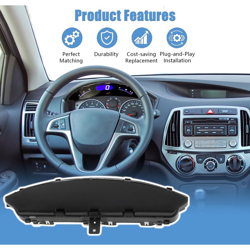 Speedometer Dashboard Display Gauge Instrument OEM Compatible with 2006-2011 Honda