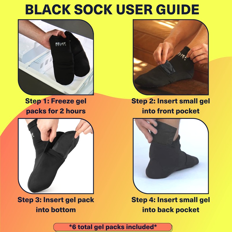 Relief Genius Cold Therapy Socks & Hand Ice Pack Cold