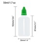 Boguish 2Pcs Plastic Dropper Bottles, 50ml/1.7 oz Empty Squeezable Dropper