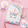 WERNNSAI Unicorn Journal for Girls - Glitter Notebook Gift for