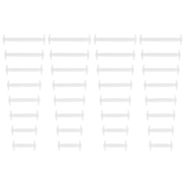 WLLHYF No Tie Shoe Laces Stretchy Silicone Elastic Lazy Shoelaces Rubber Flat Shoe Ties One Size Fits All Kids Adults (White(2 pairs))