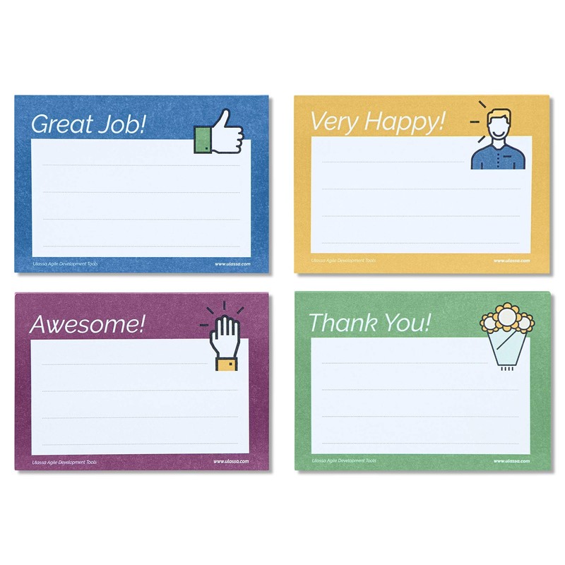 Ulassa Kudos Sticky Notes with Motif - English - 200