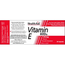 HealthAid Vitamin E 600iu - 30 Capsules