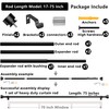 Black Curtain Rod 17 to 75 inch for Window 70