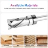 SpeTool Top Bearing Compression Flush Trim Router Bit 1/4" Shank