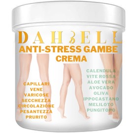Crema per vene varicose capillari rotti circolazione gambe piedi pesanti gonfie e stanche idratante con vite rossa calendula ippocastano aloe vera rinfrescante gambe dahbell
