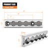 SALUINOKI 6" L-Track Rail Tie Down System Silver, Truck Bed