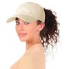 ECOMBOS Women’s Ponytail Baseball Cap - Satin Lined Hair Protection
