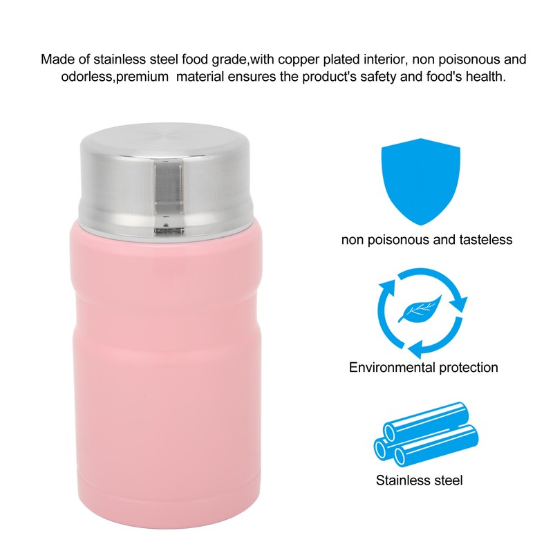 26oz 750ml Insulated Food Container Stainless Steel Thermal Lunch Snack