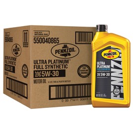 Pennzoil Ultra Platinum Full Synthetic 5W-30 Motor Oil, 1 Quart (6 Pack)