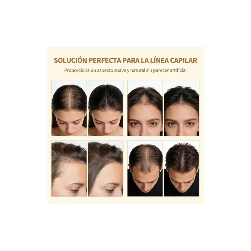 Polvo De Maquillaje Fibra Capilar Cubre Raíz De Cabello