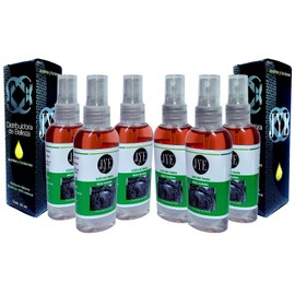JYE Set de 6 Frascos Locion Crecimiento de Barba bergamota extra fuerte, Presentación 60 ml por botella
