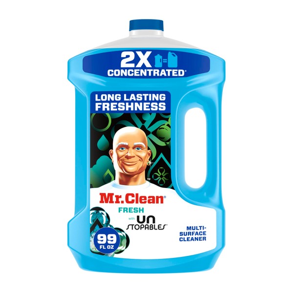 Mr. Clean 2X Concentrated Multi Surface Cleaner with Unstopables Fresh