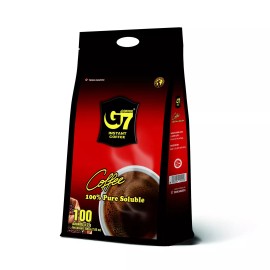 TRUNG NGUYÊN LEGEND G7 Pure Black Instant Coffee 100 Sachets Bold Sugar Free Easy Preparation