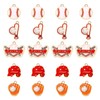 20PCS Sports Charms Enamel Basketball Baseball Pendant Charms for Jewelry