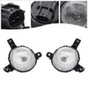 LYNICESHOP Fog Light, Left & Right Halogen Light Clear Lens