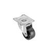 4X New 30mm Plastic Swivel Castor Wheel Black Furniture Caster