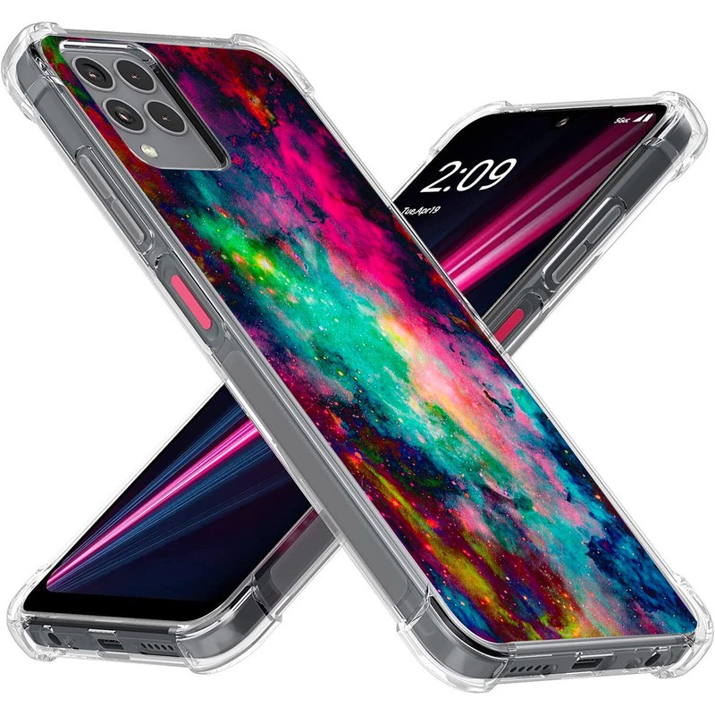 Beaucov Revvl 6 Pro 5G Case, Colorful Universe Sky Drop