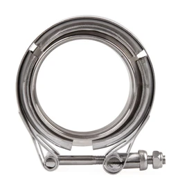 3" Inch V Band Clamp Exhaust Turbo with CNC Flanges Kit for Performance Exhaust Pipes, Downpipe, Down Pipe