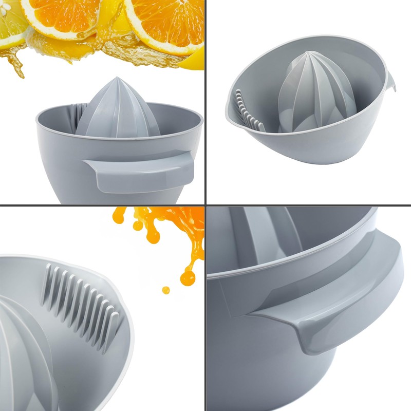 KADAX Manual Plastic Lemon Squeezer, Fruit Juicer, Heavy Duty Orange