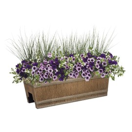 Classic Home and Garden 1073D-265R Jameson planters, 24" - Deck Rail, Distressed Oak