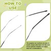 PATIKIL 4 Pairs Eye Glass Replacement Temples, Silicone Anti-Slip Eyeglass