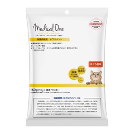 Medical One Creamy Type (For Cats), Tuna Flavor (0.3 oz (10 g) x 15 Packets, Sialmaline Blend, Immune Care, Low Phosphorus, Low Sodium, Low Potassium Type, Cat Supplement, Nutrition Supplement During