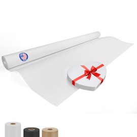 IDL Packaging White Paper Roll 48" x 2160" (180 feet) - Kraft Paper Roll 50lb Thickness - White Wrapping Paper for Packing, Moving, Shipping & Crafts/Arts - 100% Recyclable Natural Craft Paper Roll