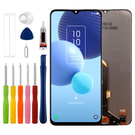 [New] Duotipa LCD Display Screen Digitizer Assembly Replacement for TCL 406 T506K 6.6" with Technical Repair Tools Kit-Black.