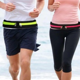 Running Waist Pack with Phone Holder Running Waist Pack - Black 3ea