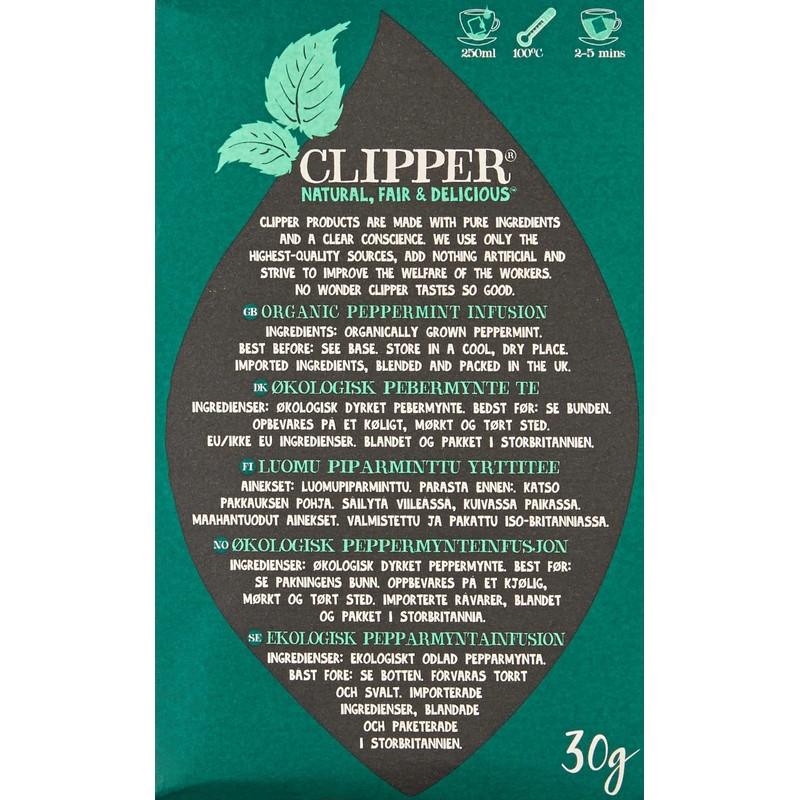 Clipper Peppermint Tea 20 Bags