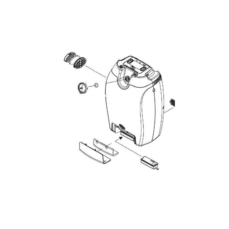 Invacare SOLO2 Inlet Filter, 10/Pack