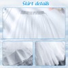 SANLIUSANJIU Women's Snowflake Costume Set, Women's Snowflake Tulle Skirt +