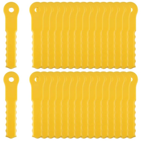 Fourshow 30 Pack Blades Compatible with Weed Warrior Push-N-Load 3