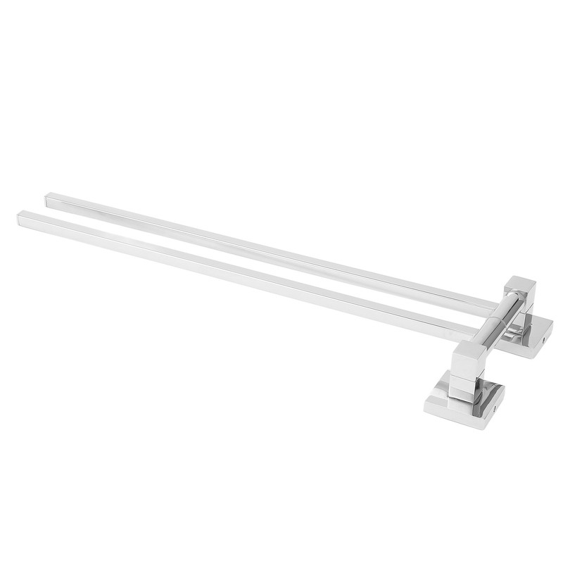 Stainless Steel Towel Rack Bar 180° Rotatable Towel Bathrobe Hanger