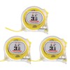 sourcing map 3pcs Self-Lock Tape Measure 10 ft / 3