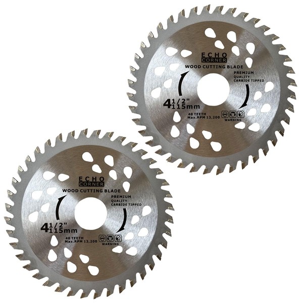Echo Corner 4-1/2" Angle Grinder Saw Blade 7/8" Arbor TCT