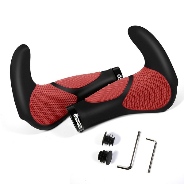 OSIGEI Bicycle Grips, Ergonomic Bicycle Handlebar Non-Slip Handlebar Grips with