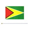 10 Pack Guyana Guyanese Flags on Stick 5x8 Inch,Patriotic Decorations,Classroom