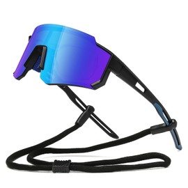Suertree Cycling Glasses Sports Glasses for Men and Women, Lightweight Myopic Polarised Sports Sunglasses with UV400 for Sun Protection, Fishing, Travel and Outdoor Activities