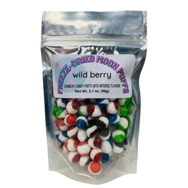 FDMP - Freeze-Dried Candy - WILD BERRY - 3.1 oz Sweet and Fruity Moon Puffs - Crunchy and Intense