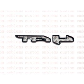 GMC 4PCS Gloss Black AT4HD Emblem Sierra Fit GMC Sierra 2500HD 3500HD Overlay