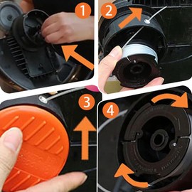 Strimmer Spool,Replacement Strimmer Line,Replacement Spool Caps,ompatible with Black Decker Replace AF-100 ST5530-GB GLC3630L20-GB STC1820PC-GB BESTA530-GB BESTA525-GB(2 Spool + 1 Cap+1 Spring)