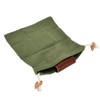 Leather Canvas Foraging Pouch Belt Fruit Picking Bag for Camping